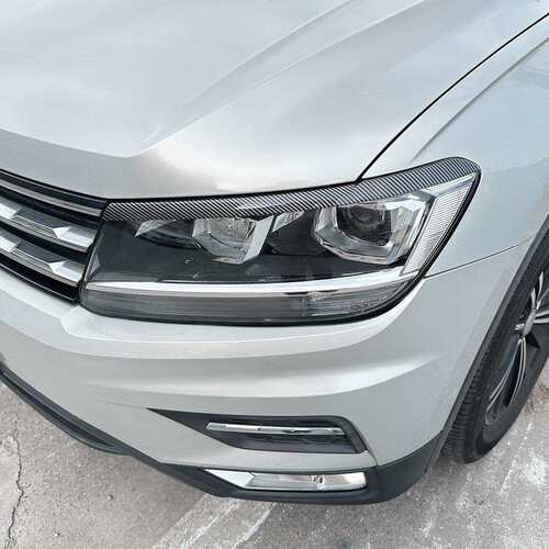 适用大众途观Tiguan MK2 2017-2020 前大灯灯眉车贴外饰跨境改装