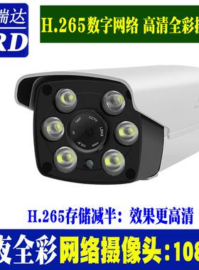 400万H.265高清数字网络摄像机 1080P 白光灯日夜全彩监控摄像头
