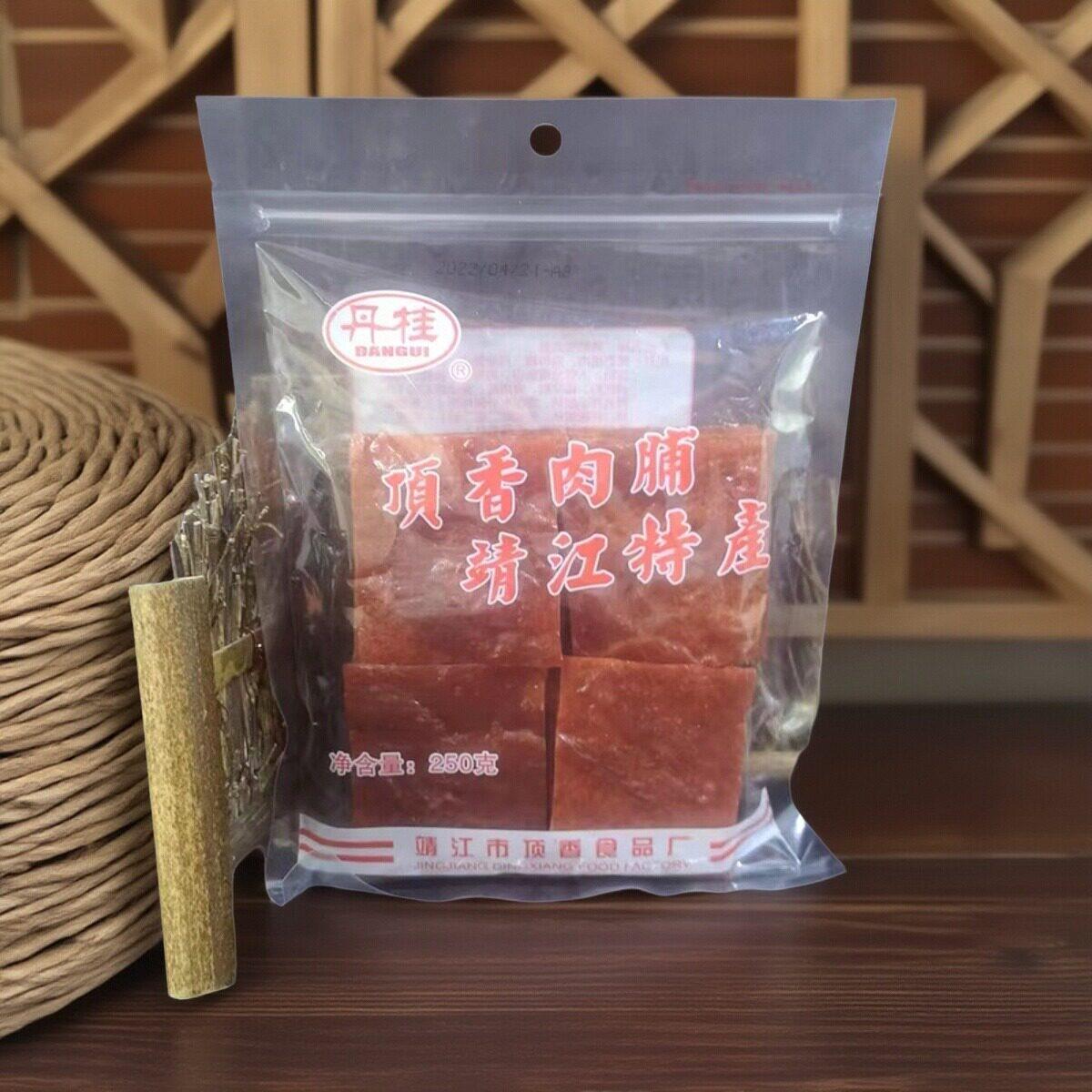 现货靖江特产丹桂牌金奖猪肉脯休闲食品零食小吃付片500g包邮