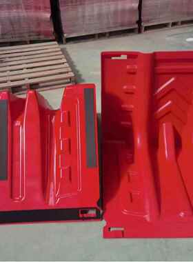 L型防汛防挡围水板UYF地下车库阻水板红色ABS可动堰防洪洪闸移物