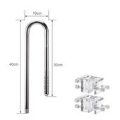 配件水口过滤 12过滤水管除水族桶草油膜器用鱼缸缸进出16不锈钢