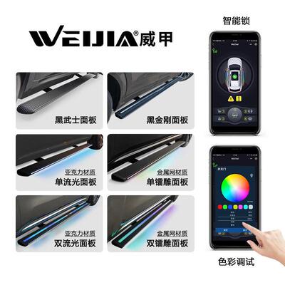 雷克/萨斯RX500威甲电动踏板自动伸缩脚踏板带灯智能踏板侧踏板NX