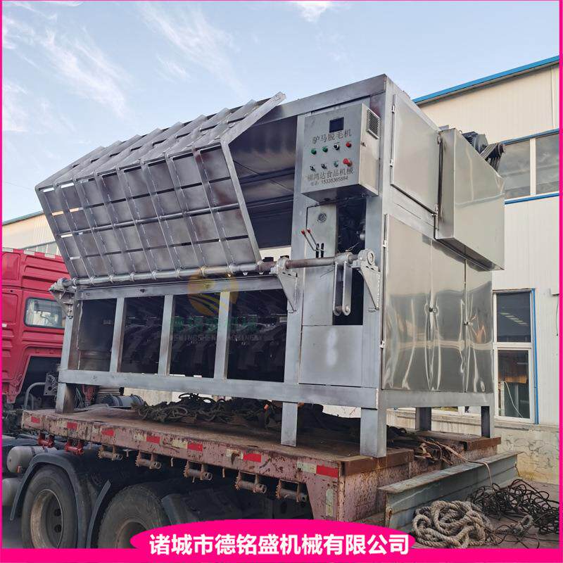 屠宰马牛羊设备 毛驴去毛机器 成套耗牛驴全自动打毛机