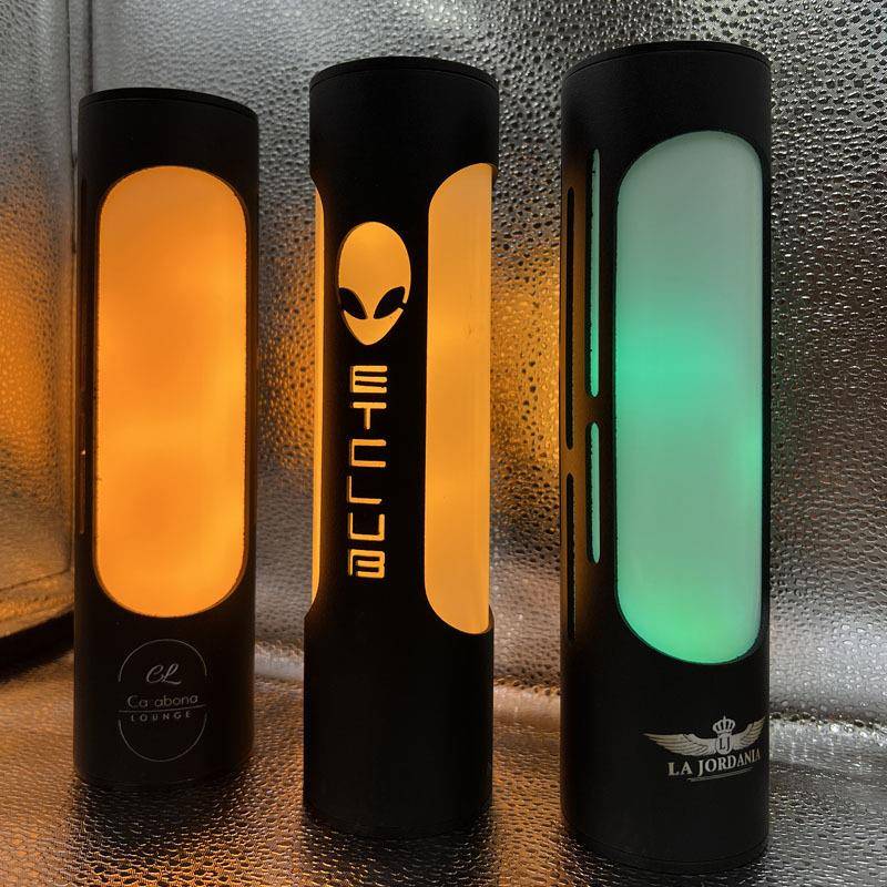 酒吧发光LED桌灯 餐厅清创意桌灯七彩个性双色小夜灯台灯