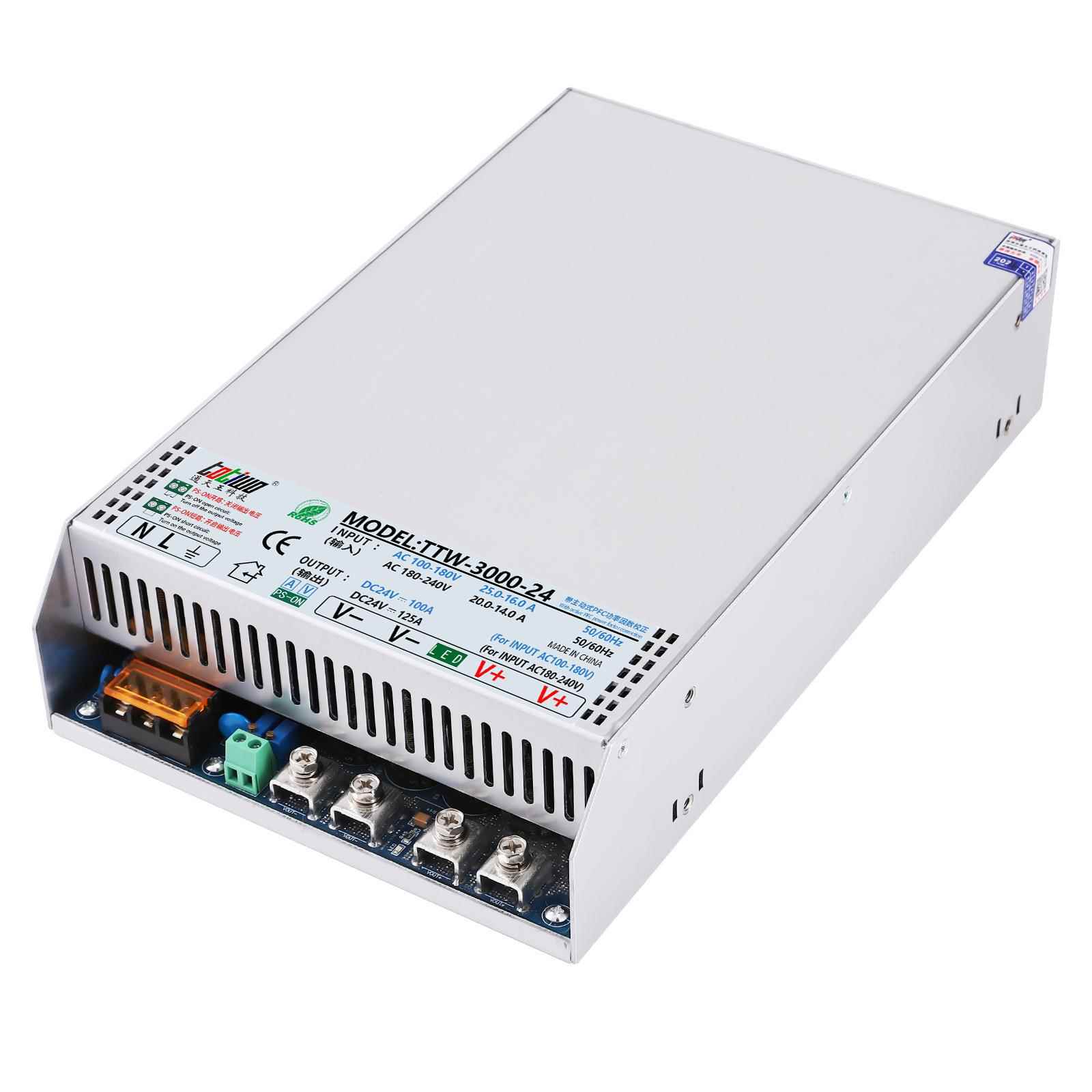 交流85~264V转DC30V/31V/32V2500W3000W主动式PFC直流开关电源