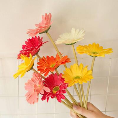 1/3pcs Daisy Flower Artificial Flowers Bouquet for Indoor Ta