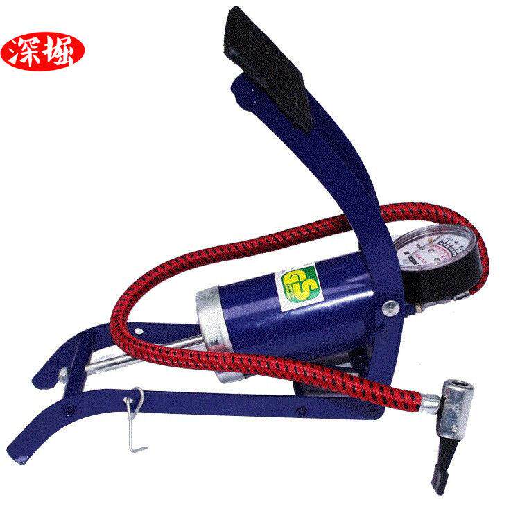 小号脚踩打气筒 摩托车自行车泵车用压脚踩打气泵 650G