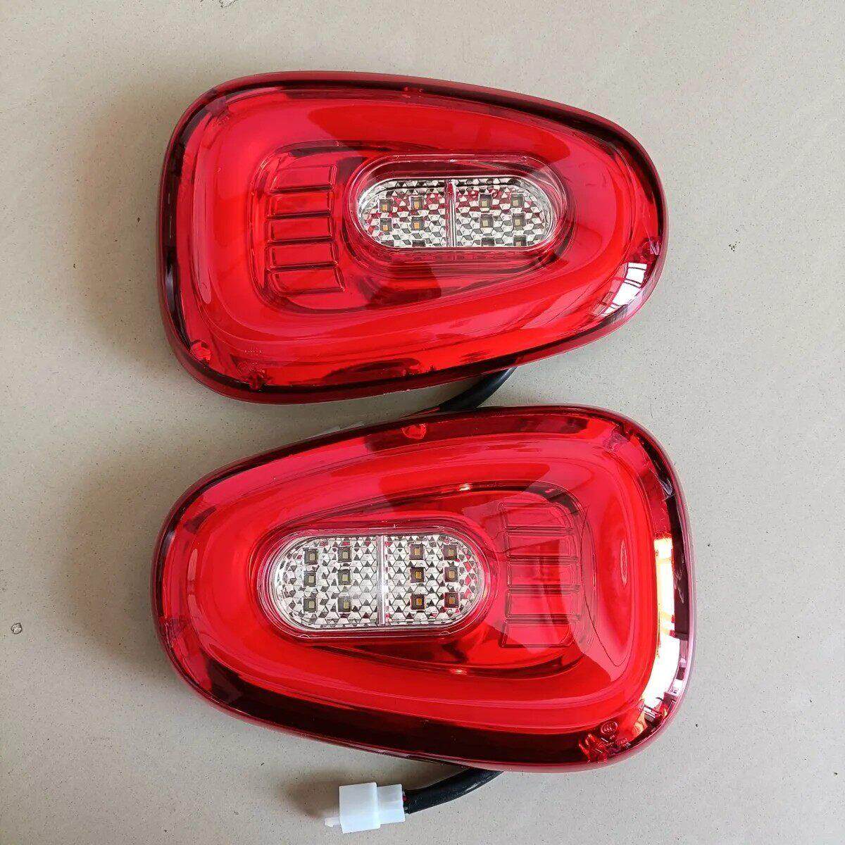 电动车盛昊X8M6老年代步电动三轮篷车LED尾灯刹车转向灯原车大灯