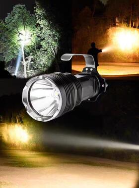 led光探照灯超亮远射可充电强提手灯户外多功能率大功聚W01光手电