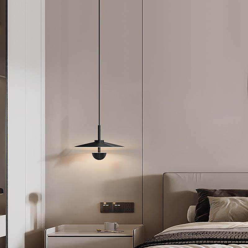 床头吊灯卧室吊线灯感轻奢艺术装饰小吊灯主卧氛围房间可升降