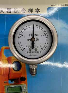 上海仪民仪表全不锈钢膜盒表YE60BF螺纹G1/4