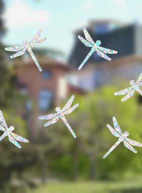 RPS026太阳捕手炫彩彩虹棱镜蜻蜓静电玻璃贴PVC无胶DIY窗户贴膜