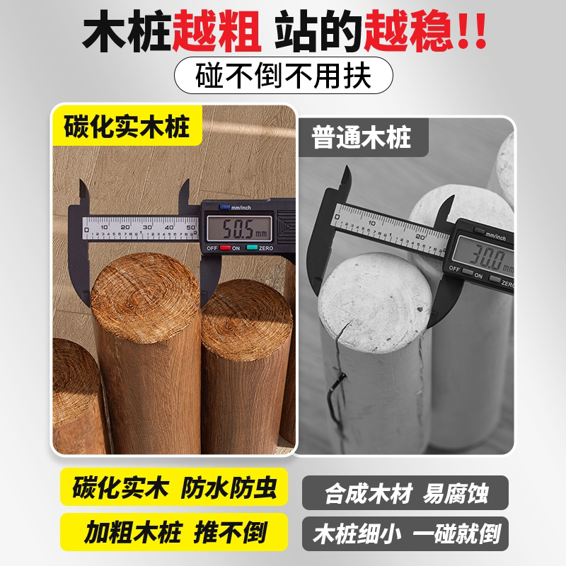 花园防腐木栅栏围栏户外阳台庭院低矮小木桩花坛装饰造景碳化篱笆,鲜花速递/花卉仿真/绿植园艺,仿真绿植,淘宝优惠券,粉丝福利购,淘宝优惠卷