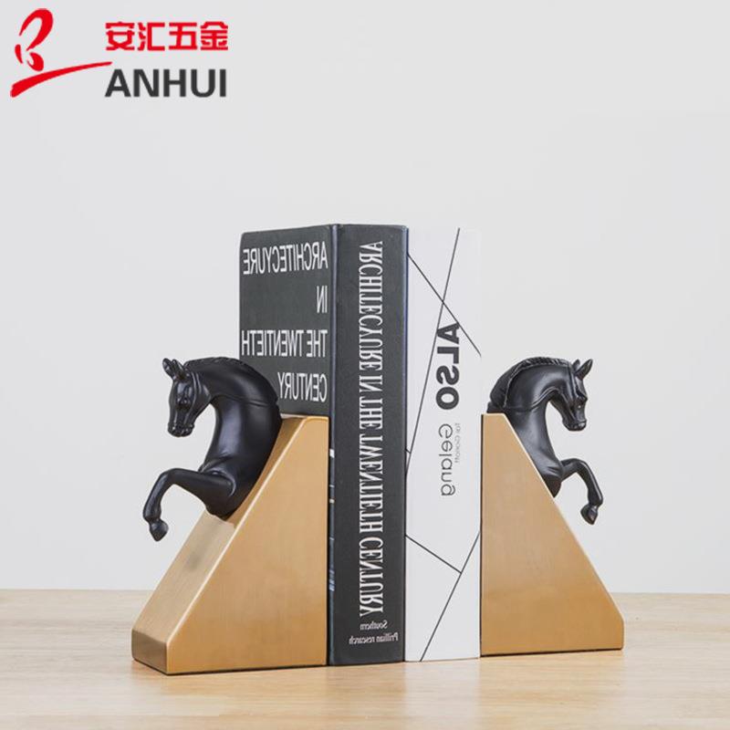 欧式轻奢一对马头摆件高级感家居酒店动物装饰礼物礼品工艺品
