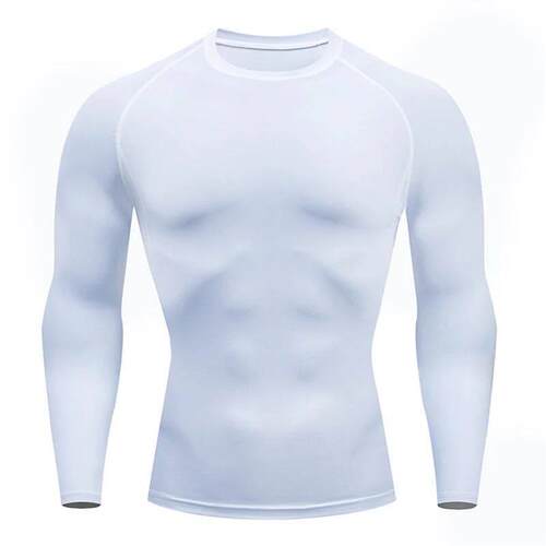 Shirt Casual Outdoor Pack Mens Slim Shape Sports Fitness