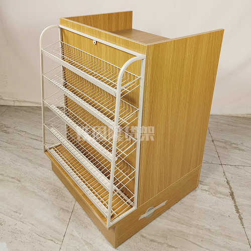 多功能超市收银台木质便利店收银台服装店转角收银台批发柜台