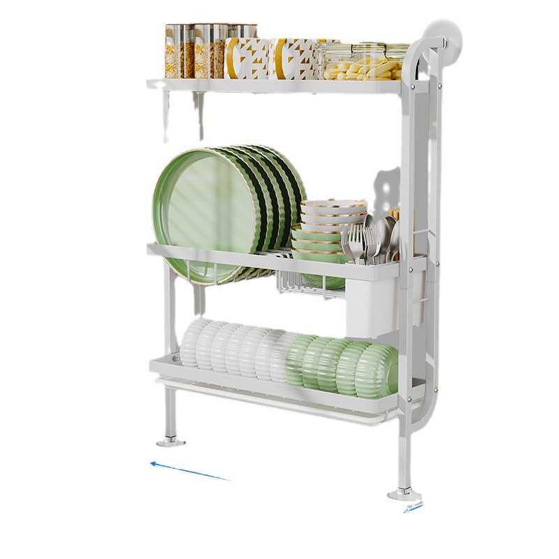 厨房壁挂立式沥水架大容量多功能多层置物碗碟杯叉筷勺收纳置物架,厨房/烹饪用具,碗架,淘宝优惠券,粉丝福利购,淘宝优惠卷