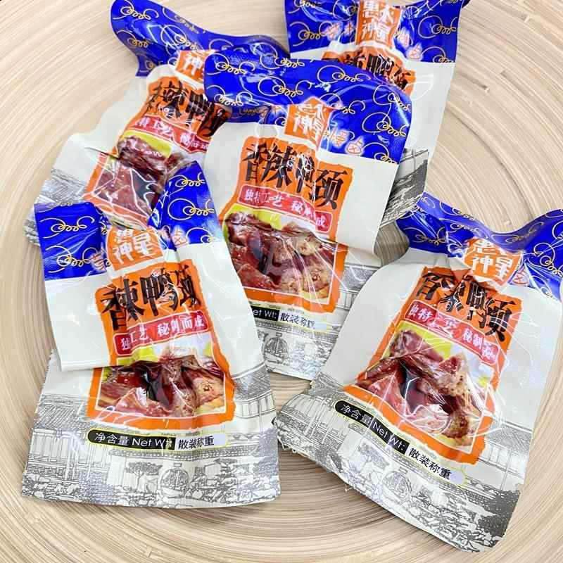 惠农神星香辣鸭脖惠农鸭脖小包称重卤味鸭脖2斤休闲 零食卤味鸭颈