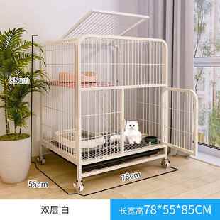 高档笼猫厕一不地猫屋两体层结实占家用室内小户猫型猫别墅超大可