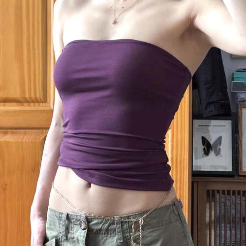 Solid Color Knit Tank Top Casual Sleeveless Racerback Top
