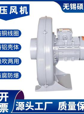 CX75A750w透浦式中压风机0.75kw小风量熔铝炉送风助燃机鼓风机