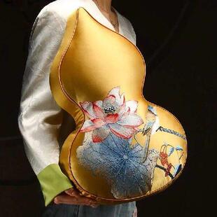 40x55x8cm Chinese Style Cushion Pillow Gourd Shape Flower