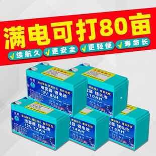 电动喷雾器锂电池12v8ah电瓶打药机专用大容量电池音响照明蓄电池