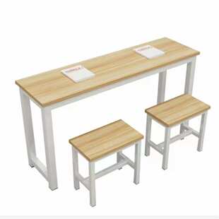 简约学校美术培训班课桌椅中小学生双人补习午托班课桌长条员工桌