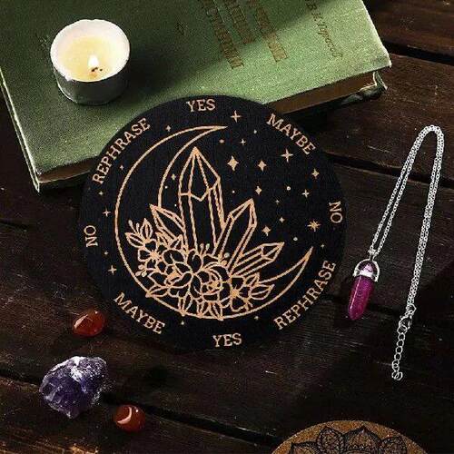 15CM Carved Wood Textured Energy PlateMeditation Spirit