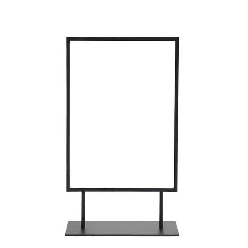 不锈钢广告牌展示架奶茶店双面A4kt板展架桌面价格展示牌货架旋转