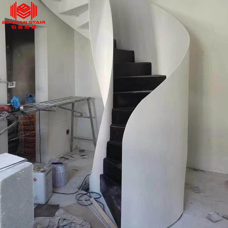 欧式简约旋转楼梯阁楼复式楼室内楼梯家用loft公寓跃层旋转楼梯