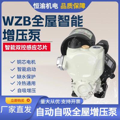 BWZ防冻不阳锈钢智增压泵能自动全屋增压泵220v自VHK来水太能增压