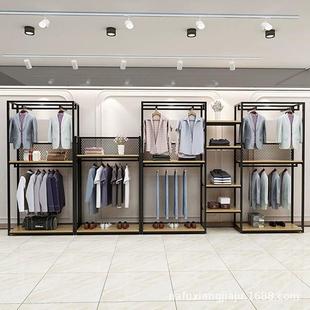 店架子衣柜红店室装 挂衣架男铁装 网饰衣服nfx1 店展示架内立式 服装
