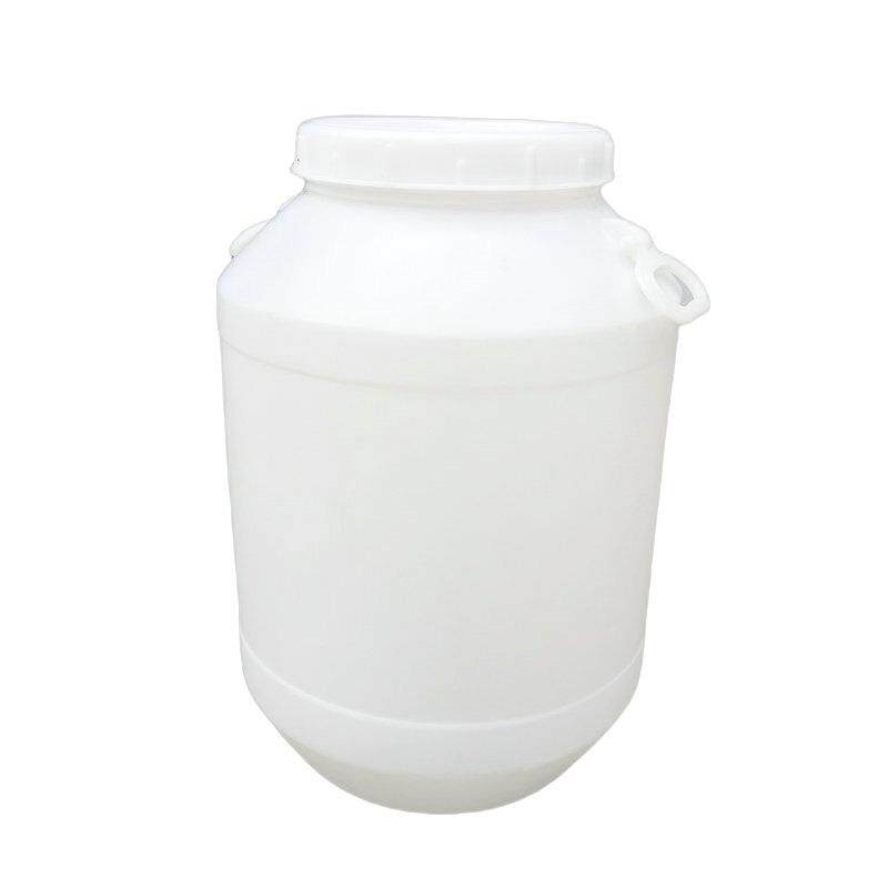 白色50L升圆形化工桶50公斤大口塑料桶塑胶罐100斤发酵酒桶涂料桶