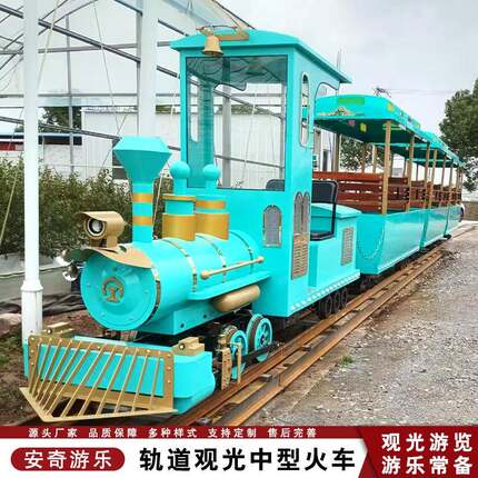 2025新款中大型仿真轨道火车户外农庄网红蒸汽电动观光小型火车厂