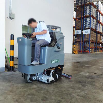 浦东新区仓储物流驾驶式洗扫一体机库房地面清扫拖地机GM110BTR80