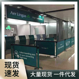 C68O一米线栏杆隔离带伸缩带围栏健身房机场学校排队护栏商场广告