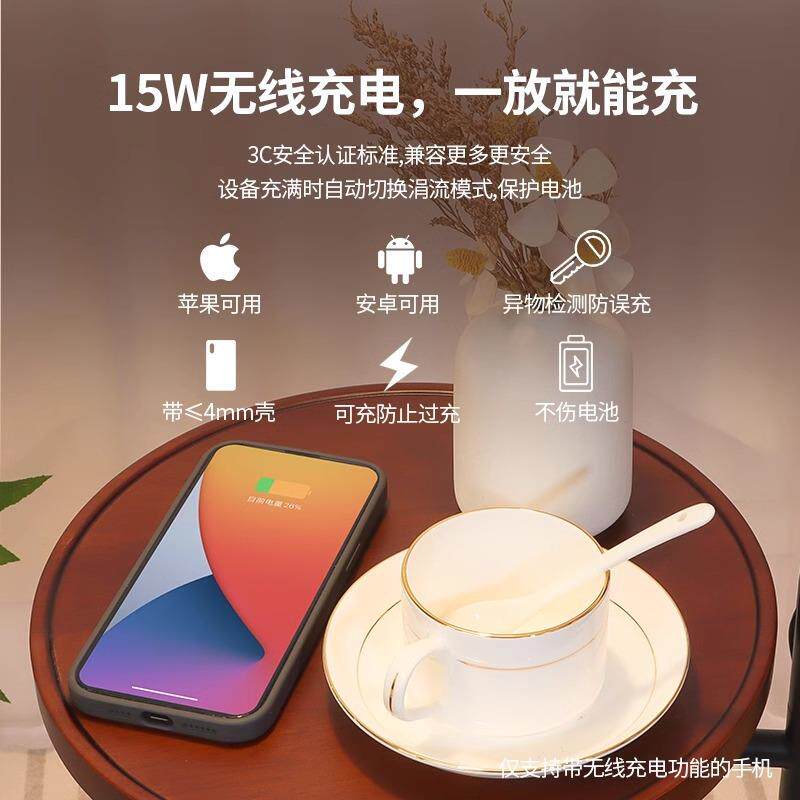 灯中古风落地氛围80置物架客厅沙发装饰体卧室床头一台灯旁书房新