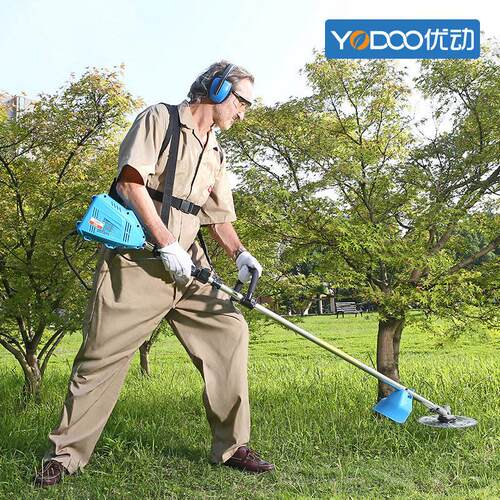 优动充电式无刷电动割草机背负园林除草割灌家用打草机锄草松土机