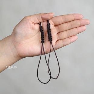 紫砂茶壶盖防摔绳纯手工编织茶壶绳子防碎系绳功夫茶道养壶绑绳子