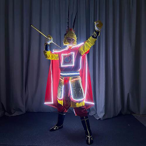 正品LD发光服酒吧出酒传服夜店装KTV送气氛道具舞台演E出服充电