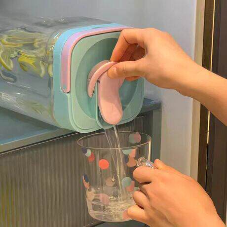 冰箱冷水壶带龙头夏天家用凉水泡壶耐高温食品储水果茶汁饮料桶