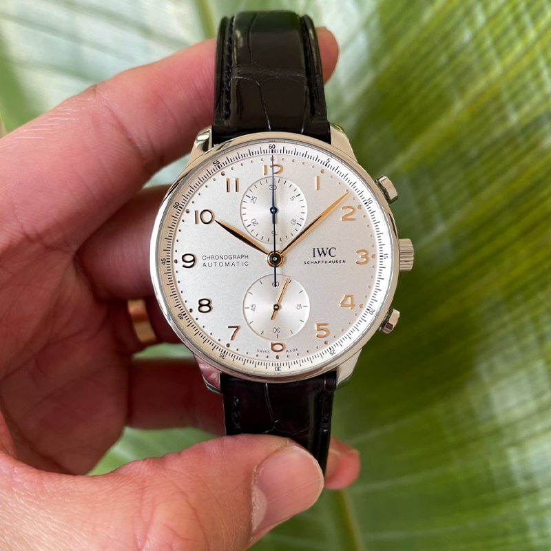 新款透底[9.8新]IWC/万国手表男自动机械精钢葡萄牙计时IW371604