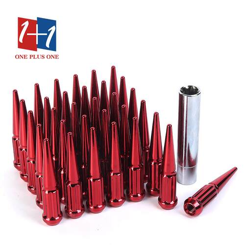 厂家直供汽车配件轮毂螺丝轮毂螺母J112花齿尖头WHEEL NUT