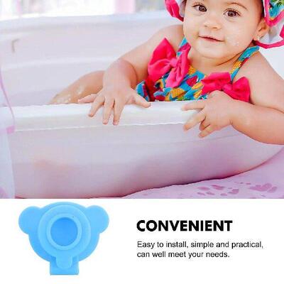 Baby Bath Stopper Silica Gel Plug Sky Blue Drain Bathtub