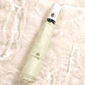 日式 超轻自动伞折叠简约便携全自动伞黑胶晴雨两用遮阳防晒太阳伞