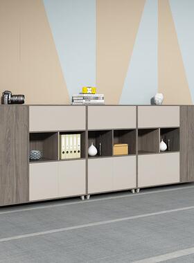 办型公室柜储物木小文件S0608柜矮柜质资料柜打印机柜断隔边柜移