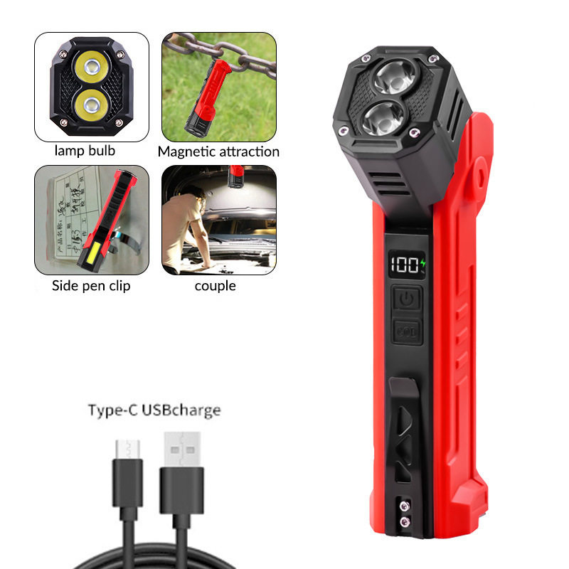LEDcob手电筒跨境工作折叠手电筒