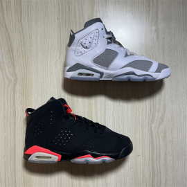 Air Jordan 6 AJ6 男女黑红高帮休闲实战篮球鞋 384665-060-100