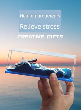 乘风破浪，游船，漂流瓶，生日礼物，毕业季礼物，黑珍珠帆船，桌